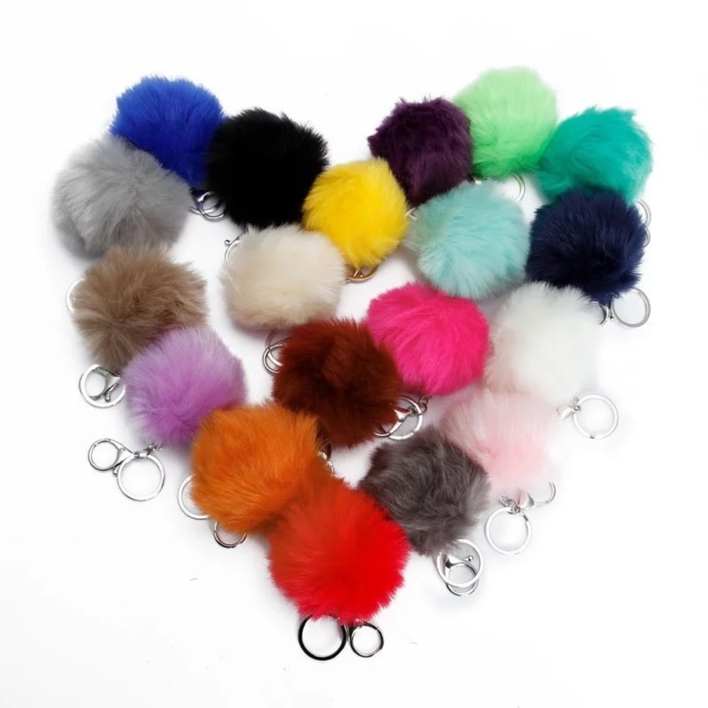 Reiki Infused Pom Pom Keychains